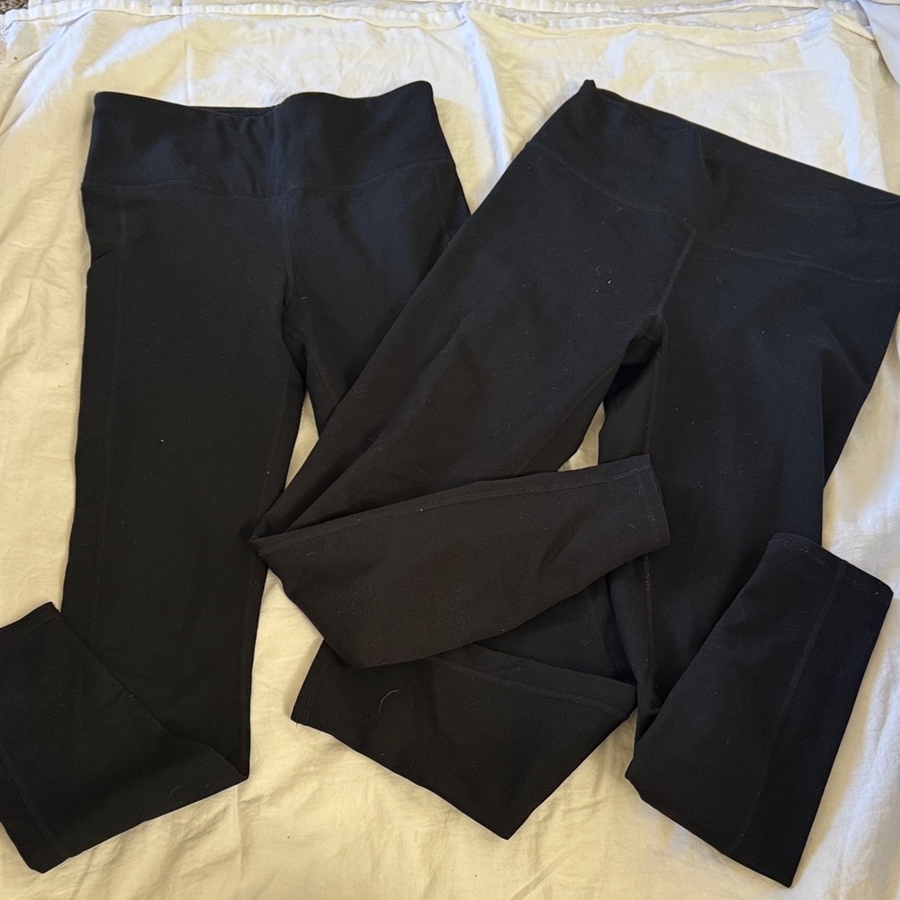 Fabletics Black Leggings, Set of 2 - M